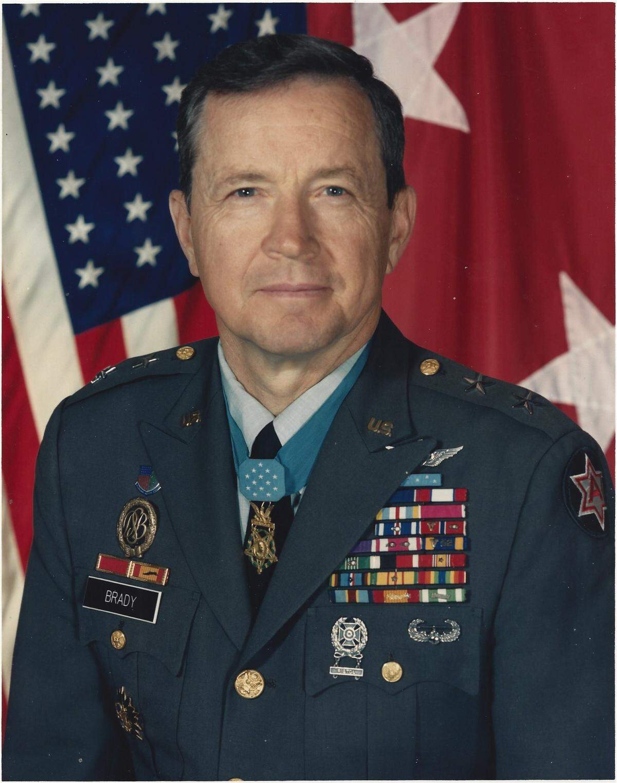 Retired Army Gen. Pat Brady is shown in an undated official photo. He is a Medal of Honor recipient.