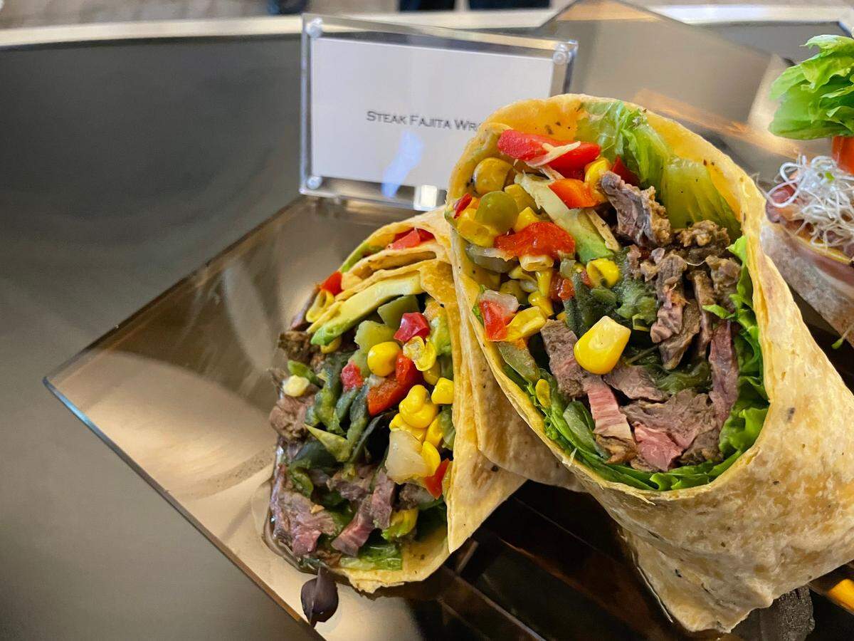Steak fajita wrap available at Dallas Cowboys home games this season.