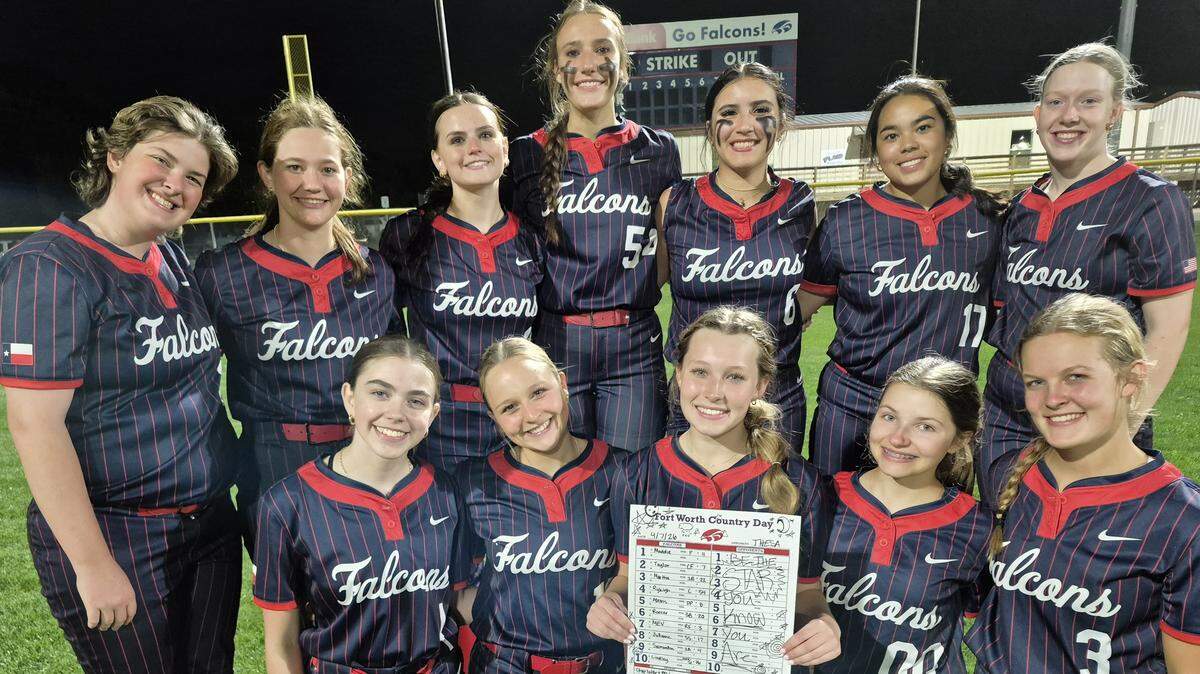 Fort Worth Country Day pitcher Maddie Richey tosses a no-hitter on Tuesday, April 7, 2026.