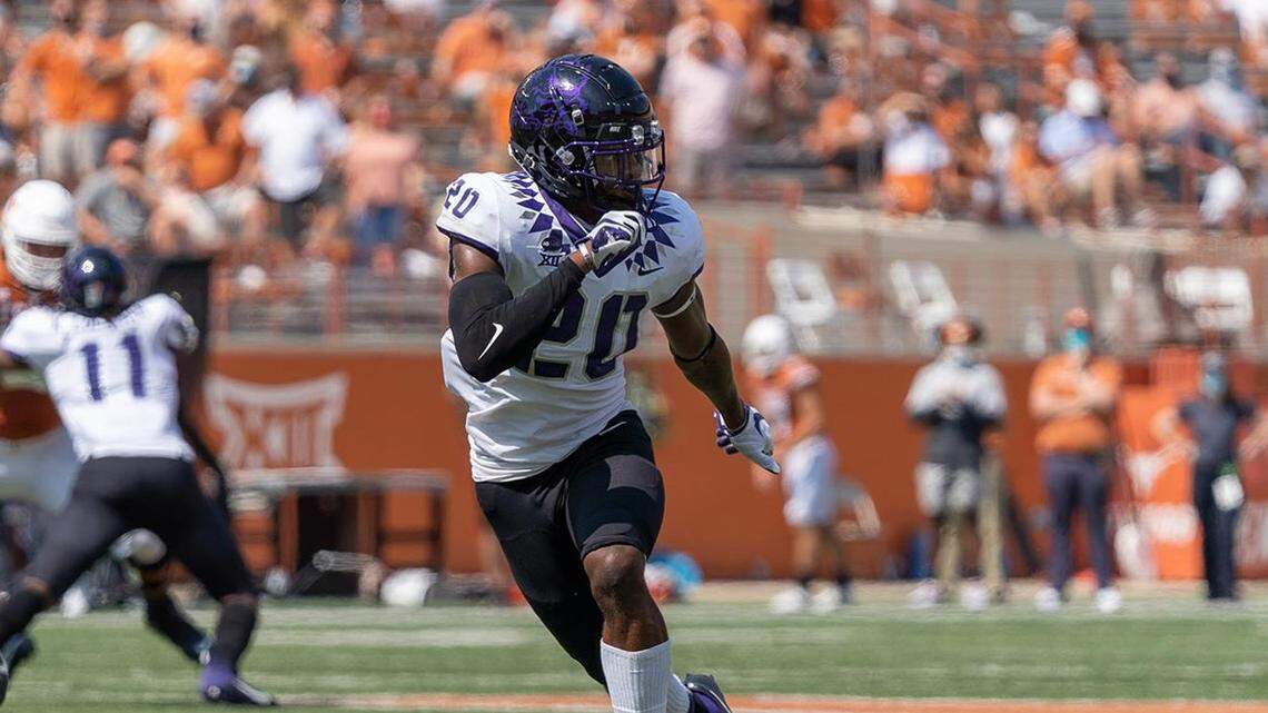 TCU safety La’Kendrick Van Zandt had 38 tackles for the Horned Frogs last season.