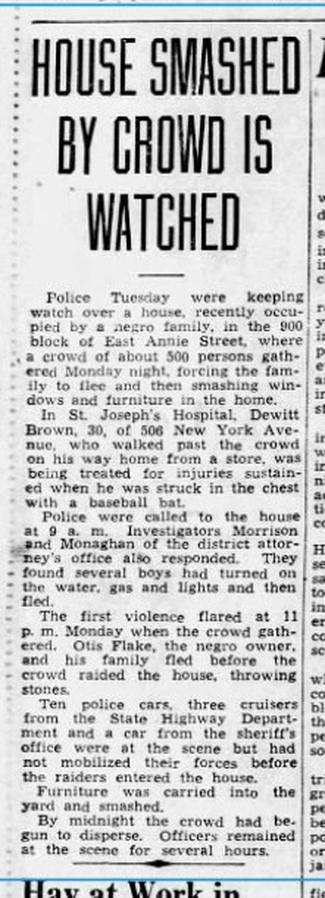 In 1939, Opal Lee’s family fled their home as a white mob smashed and burned their possessions.