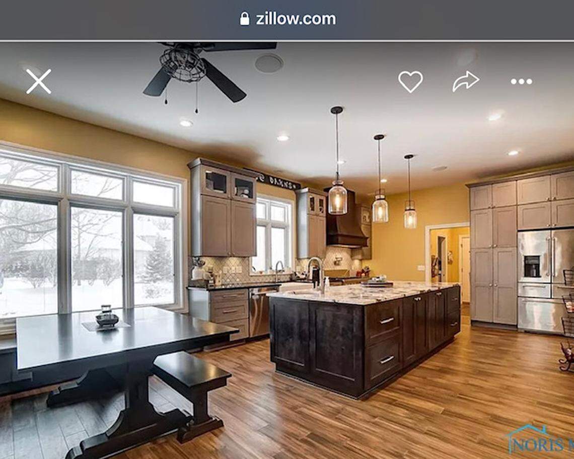 Kitchen and eating area