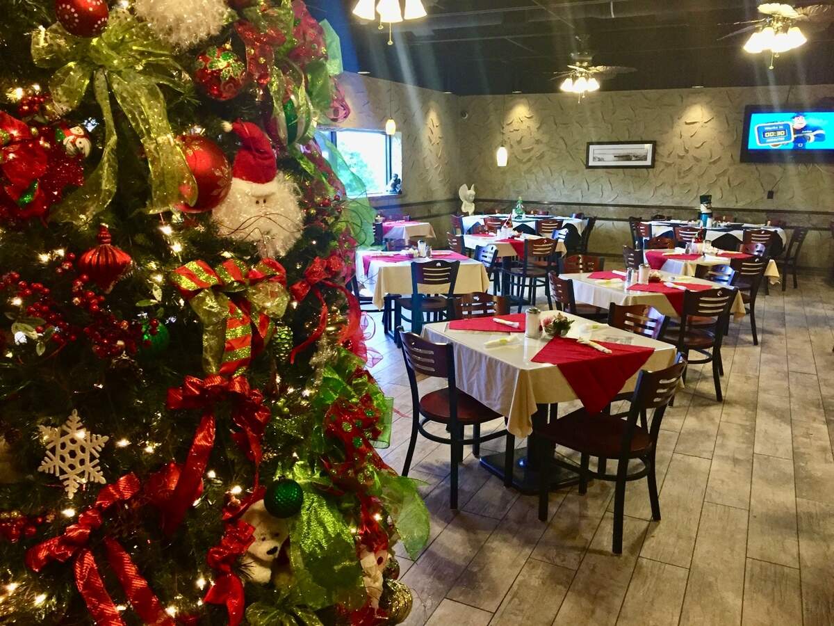 The Heaven’s Gate buffet restaurant on North Main Street decorates for the holidays., seen here Nov. 17, 2017.