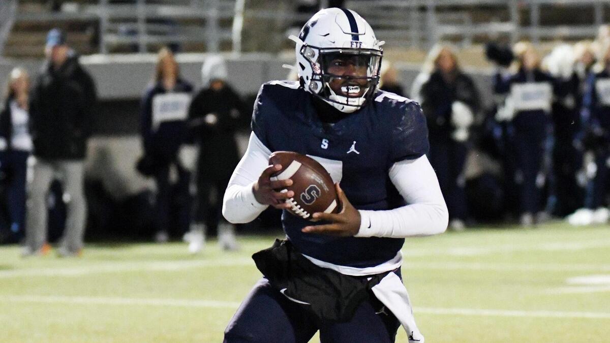 All Saints quarterback Jaylen Spriggs and the Saints play Fort Worth Christian this week. Special/Bob Haynes