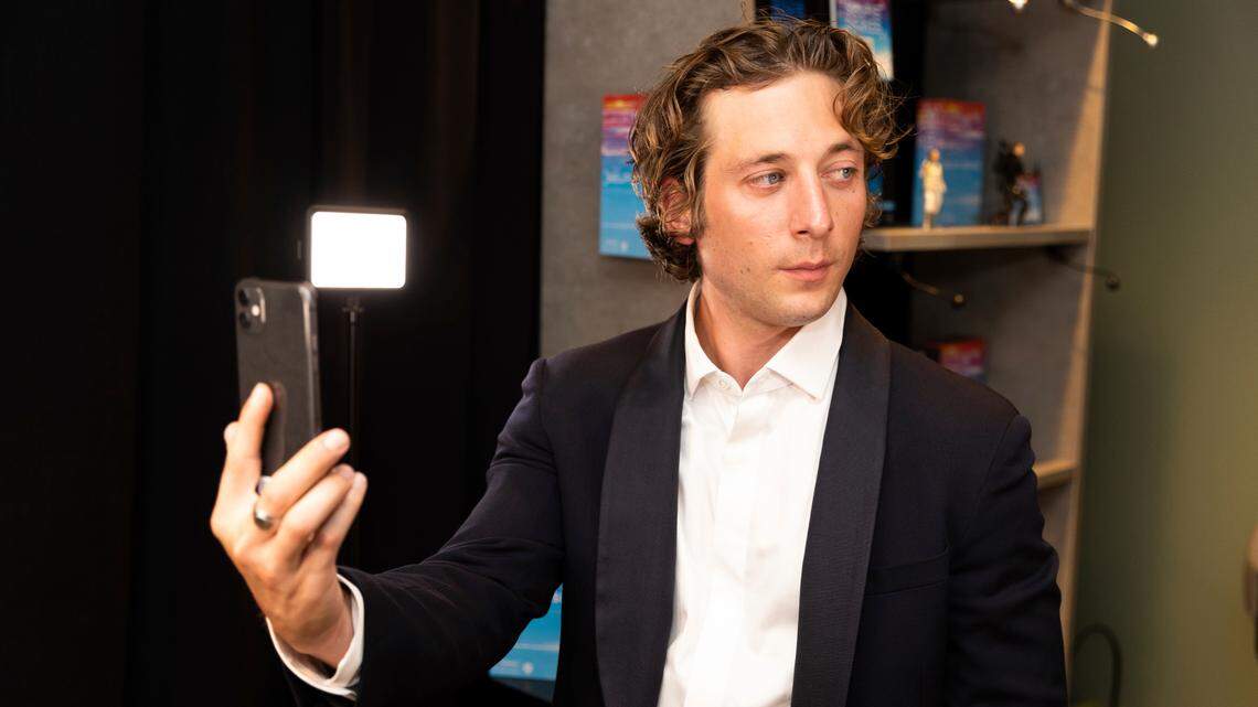 Jeremy Allen White at the Backstage Creations Giving Suite during the 74th Emmy Awards on Monday, Sept. 12, 2022, in Los Angeles. White was recently cast to co-star in an A24 biopic about a Texas-based professional wrestling family. (Photo by [Dana Pleasant]/Invision for the Television Acadmey/AP Images)