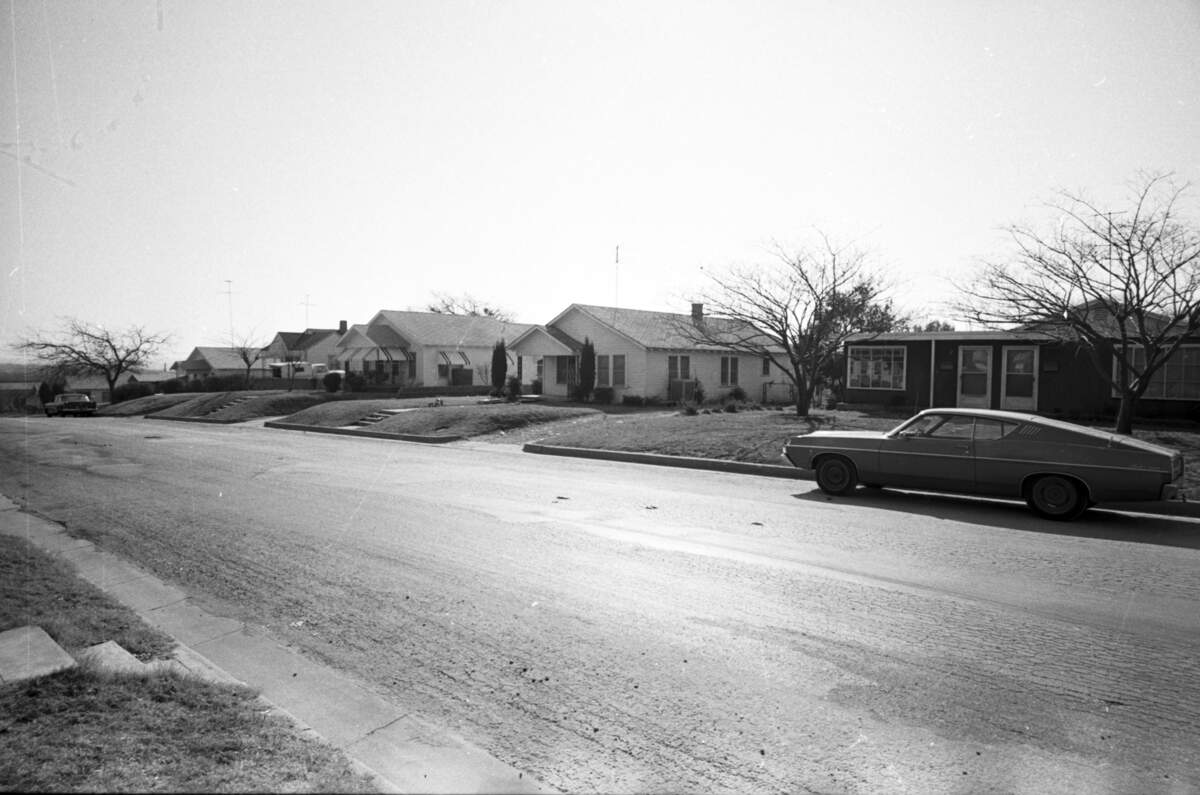 Homes in the Como neighborhood of Fort Worth on Feb. 11, 1969.