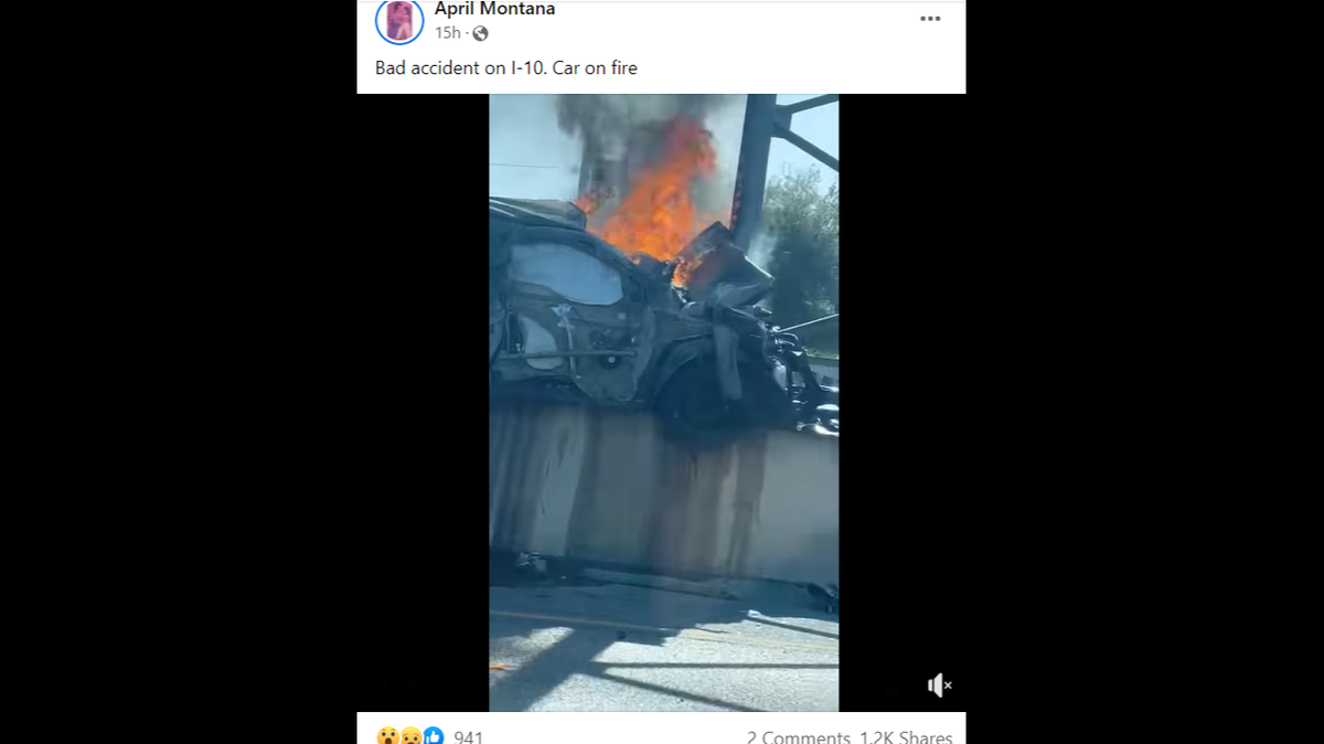 A big rig crashed into highway traffic after a tire blew out, according to police in San Antonio, Texas.