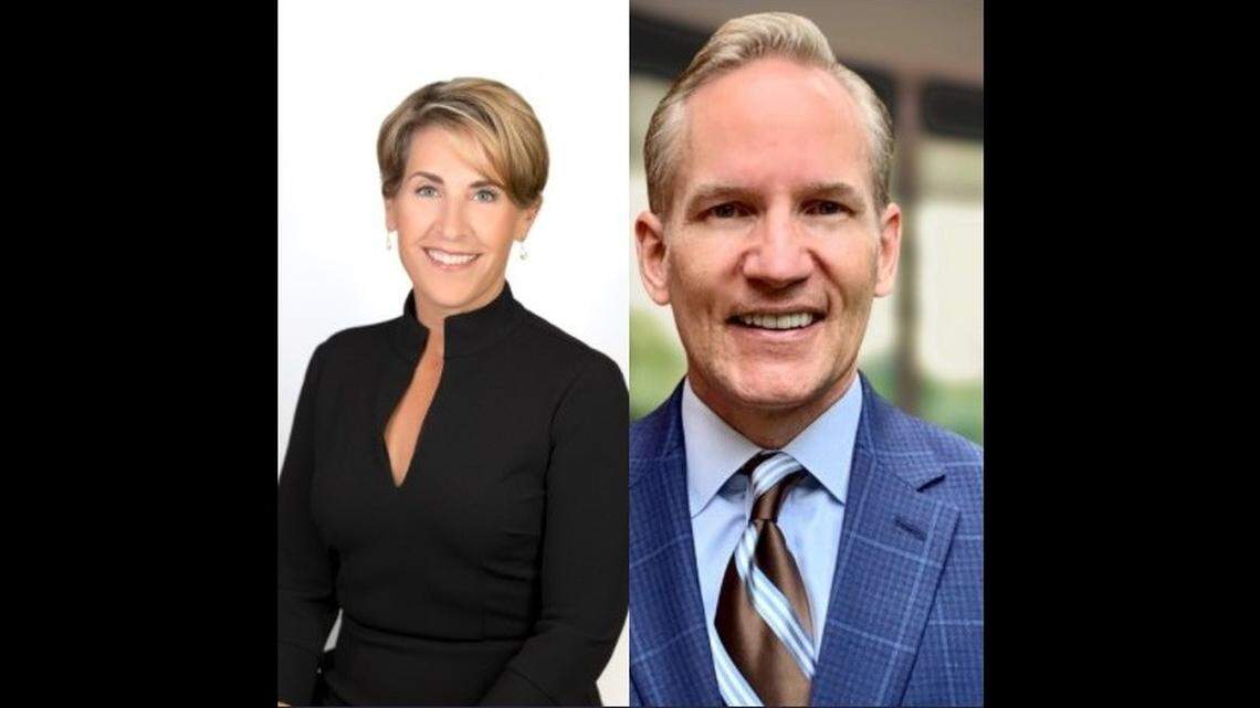 Stephanie Williams and Andrew Yeager are candidates in a special eleciton for the Carroll ISD school board.