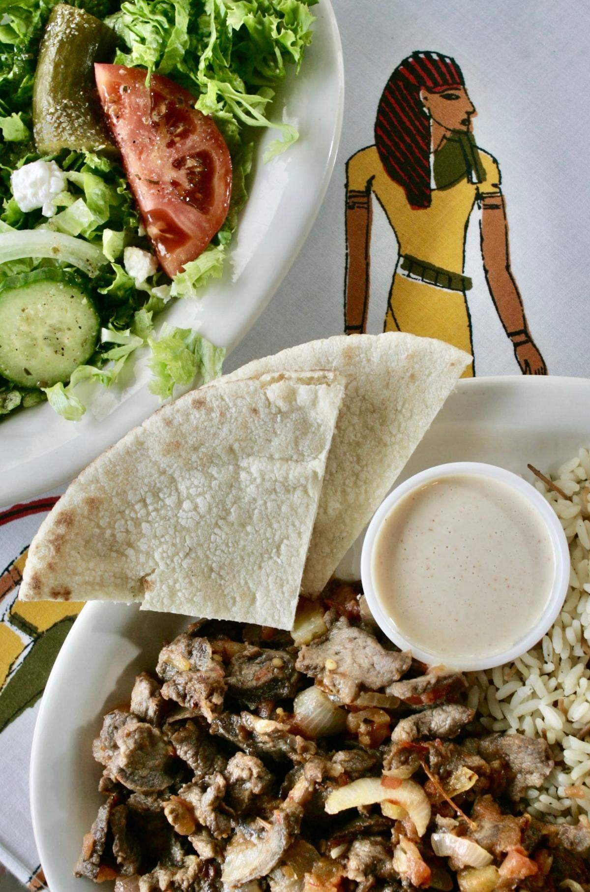 Lamb shawarma at King Tut Restaurant Sept. 8, 2006, as shown in a Star-Telegram story about restaurants along West Magnolia Avenue where actor Harrison Ford had dined.