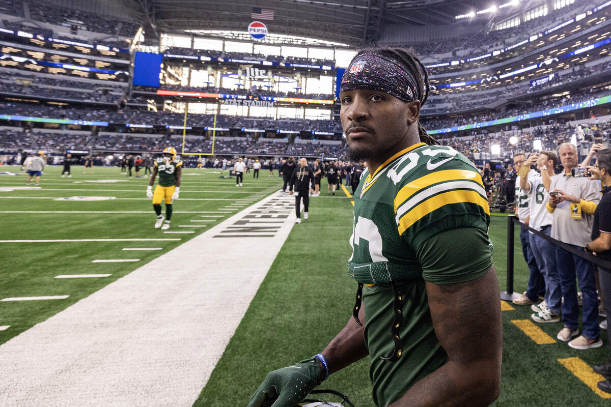 Packers and former TCU wide receiver Savion Williams warms up before a game against the Dallas Cowboys on Sept. 28 at AT&T Stadium. He has 10 catches for 78 yards and a touchdown in his rookie season.