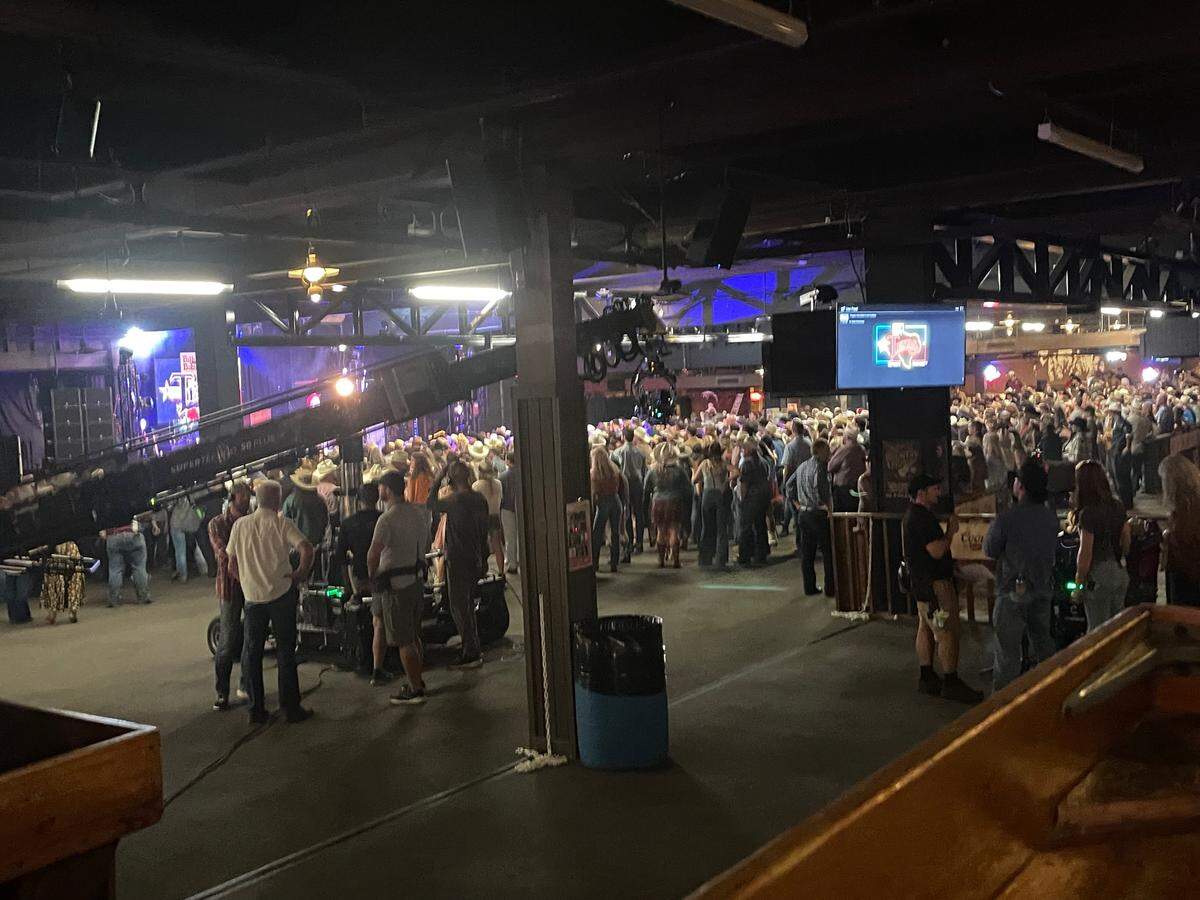 A behind-the-scenes look of “Yellowstone” filming at Billy Bob’s Texas.