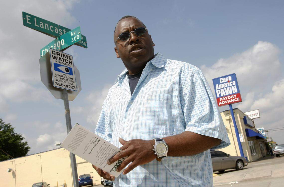 Cleveland Harris, a barber, is running for District 3 on the Fort Worth school board.