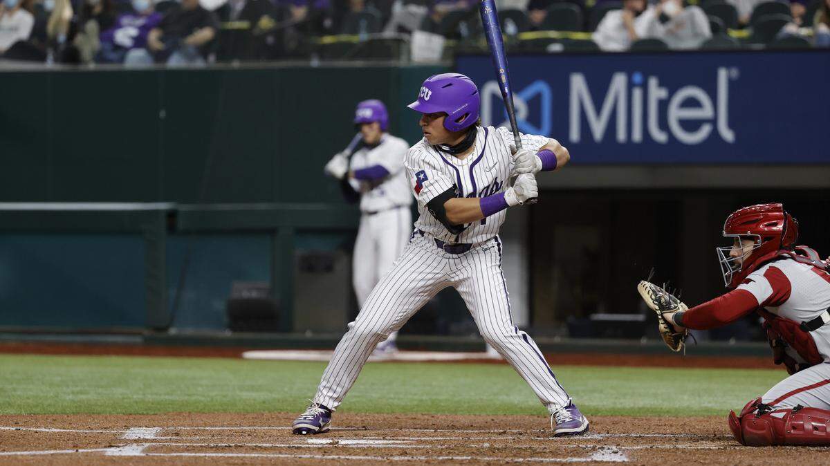 TCU’s Elijah Nunez is having a standout freshman season for the Horned Frogs. He leads the country in walks.