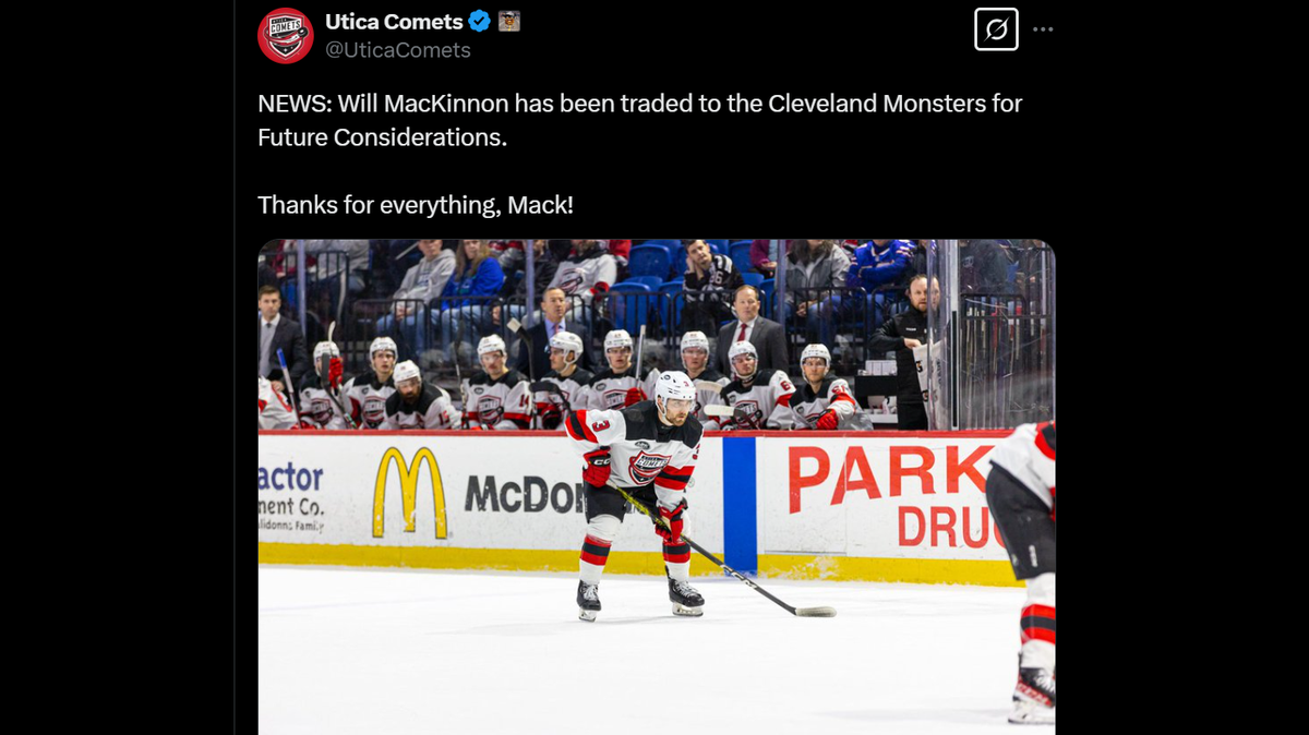 The Comets made the announcement on Friday.