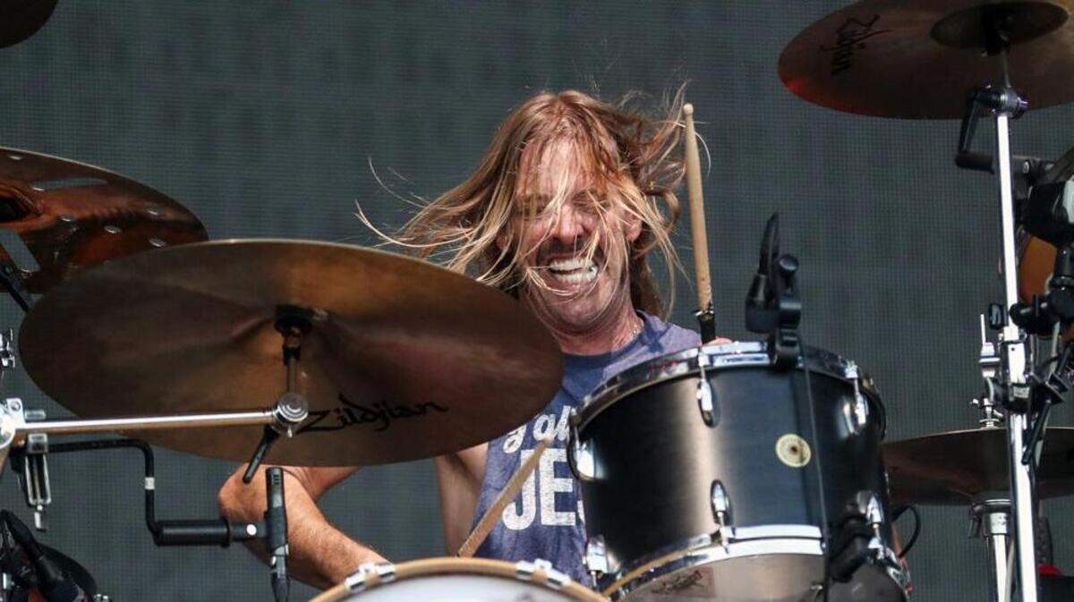 FILE - Taylor Hawkins of Foo Fighters performs at Pilgrimage Music and Cultural Festival at The Park at Harlinsdale on Sunday, Sept. 22, 2019, in Franklin, Tenn. Hawkins, the longtime drummer for the rock band Foo Fighters, has died, according to reports, Friday, March 25, 2022. He was 50. (Photo by Al Wagner/Invision/AP, File)