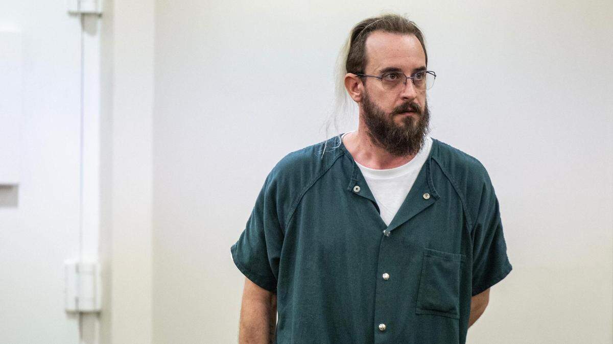 Defendant Nathaniel Rowland arrives in the courtroom for a bond reduction hearing in the 372nd District Court in Tarrant County at the Tim Curry Criminal Justice Center in Fort Worth on Thursday, March 21, 2024. Rowland is charged with murder in the death of his wife, Elizabeth Rowland, on Feb. 23 in the 1200 block of Camden Yard Drive in Fort Worth.