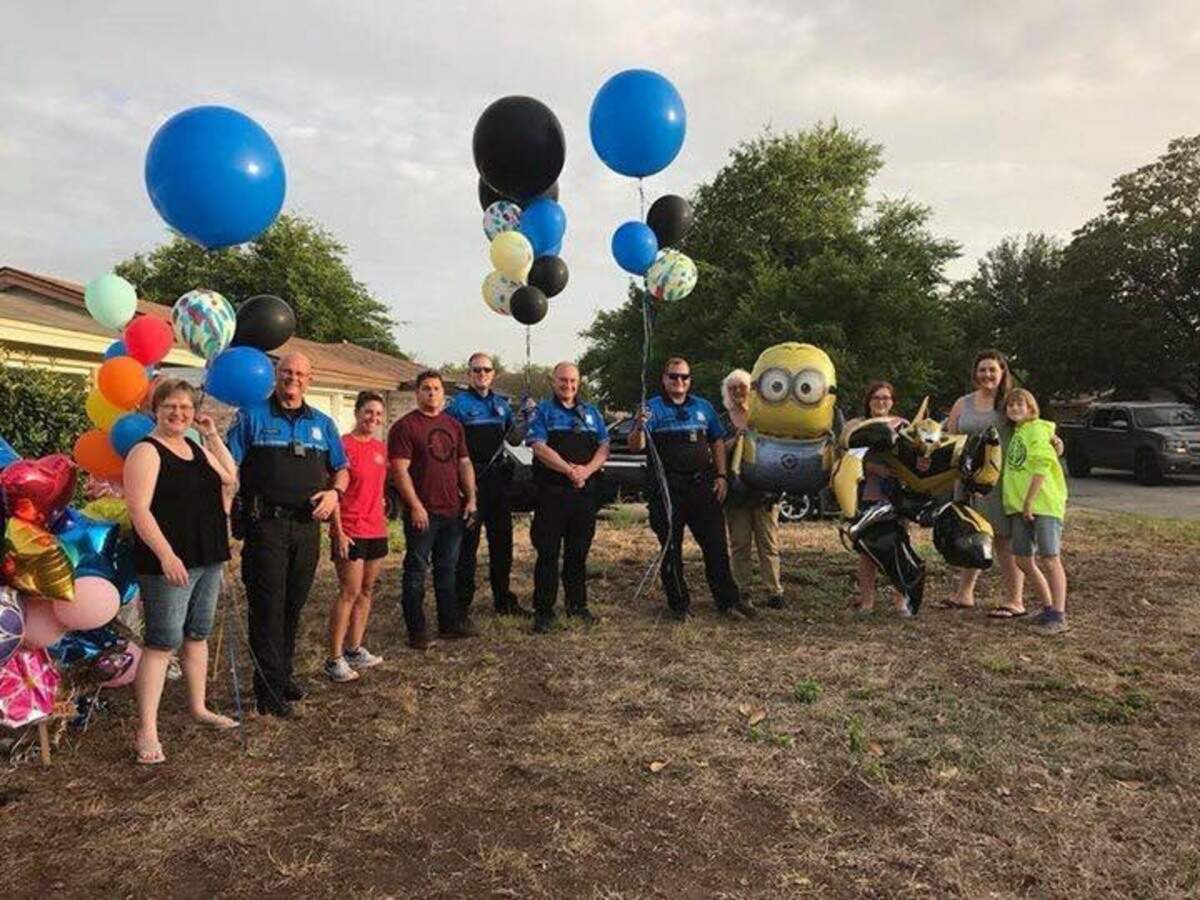 Steve “Opie” Redell, 38, who lives in White Settlement, was told by doctors on Aug. 13 he only had days to live as he battles with Myelofibroisis, a rare form of leukemia. His last request were to have balloons near his window and residents in White Settlement granted his wish.