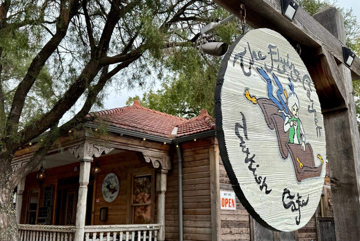 The Flying Carpet Fort Worth Turkish restaurant is in a cottage in the Near Southside.