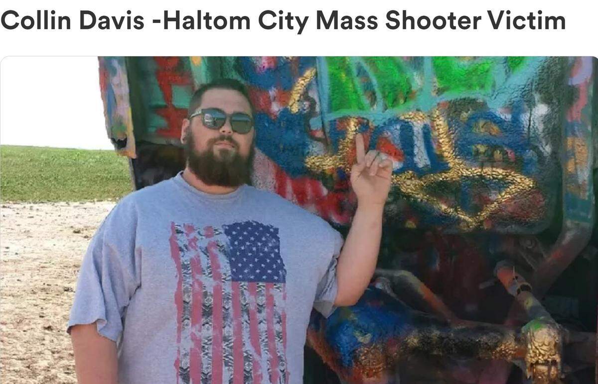 A GoFundMe for Davis’ funeral expenses started by his cousin Melody Hallmark says he was “senselessly killed July 2nd in the Haltom City mass shooting” when he went to Tsai’s house expecting “to have a small hang with his long time gal pal.”