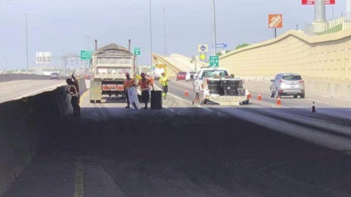 Several lanes of westbound Northeast Loop 820 in North Richland Hills are expected to be closed for hours Monday afternoon, North Richland Hills police said.
