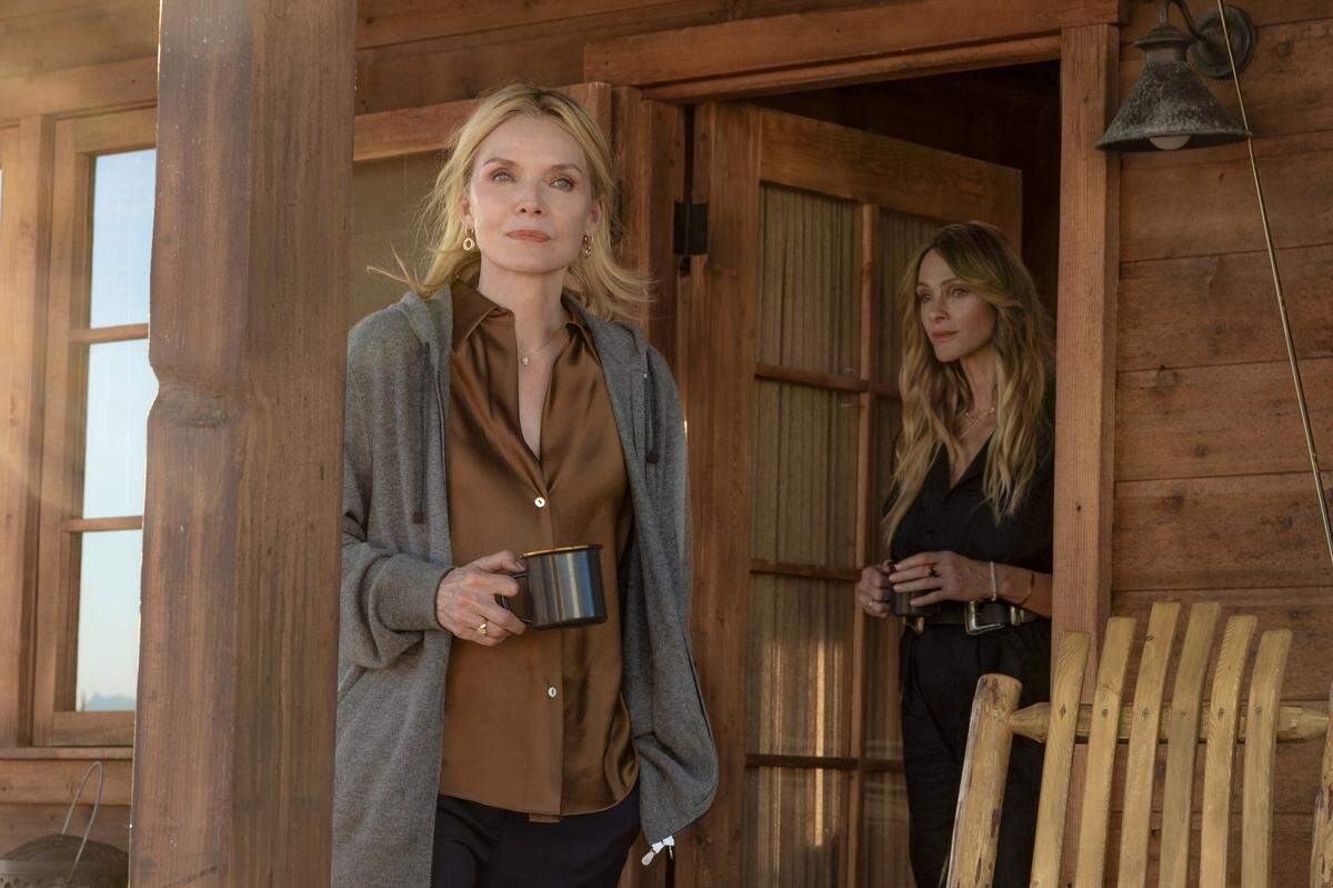 Pictured (L-R): Michelle Pfeiffer as Stacy Clyburn and Beau Garett as Abigail Reese in season 1, episode 1 of the Paramount+ series “The Madison.”