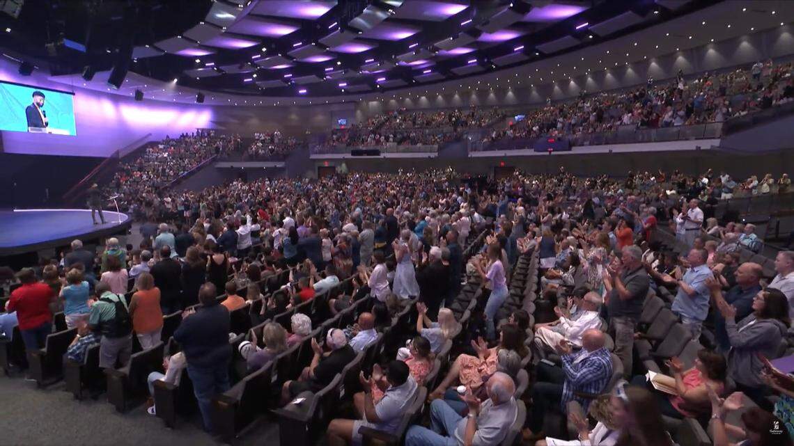 At Gateway Church, based in Southlake, guest Pastor Tim Ross received a standing ovation when he said that Roe v Wade has been overturned.
