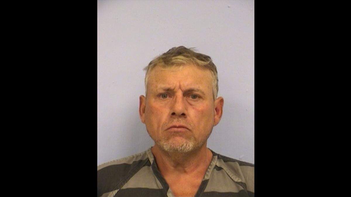 Robert Ussery's booking photo after he was arrested in 2016 at a White Lives Matter rally.
