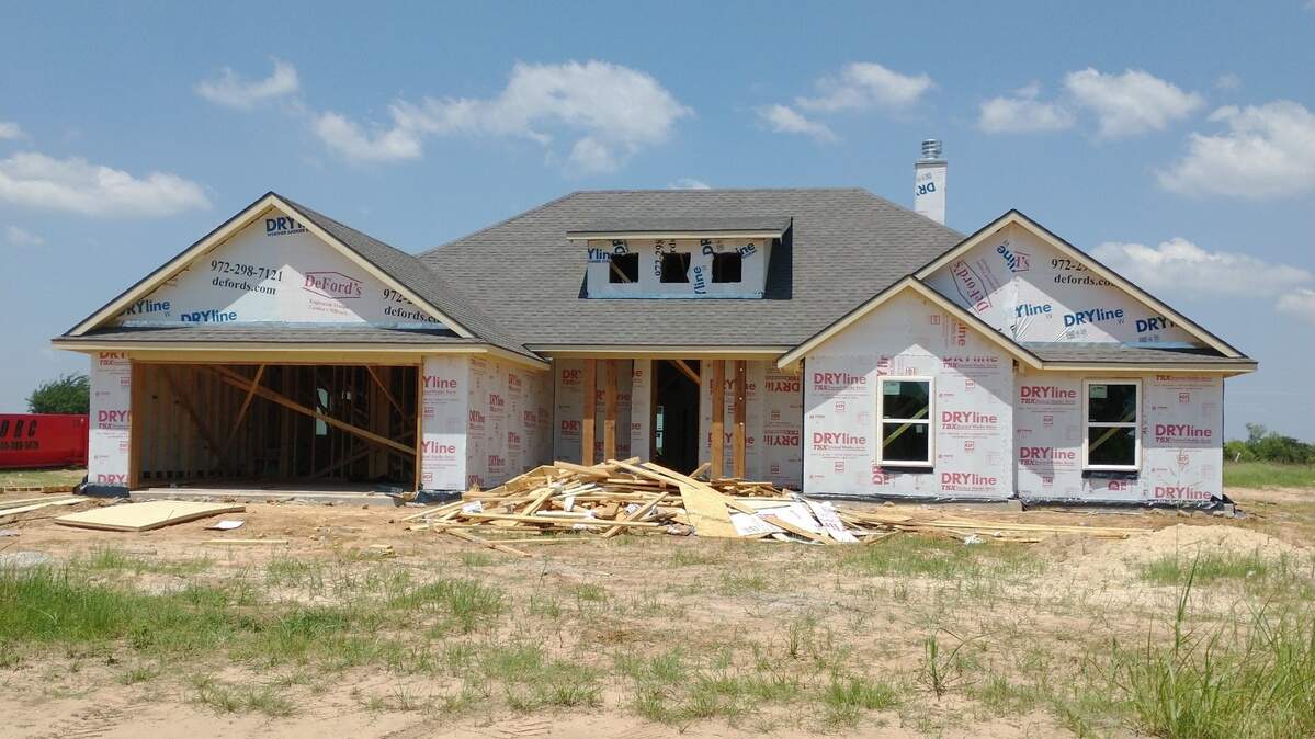 Gabriela Lopez took this photo of the home she was having built in Boyd on June 19, nine days before the builder abruptly canceled the contract, citing higher costs of building materials.