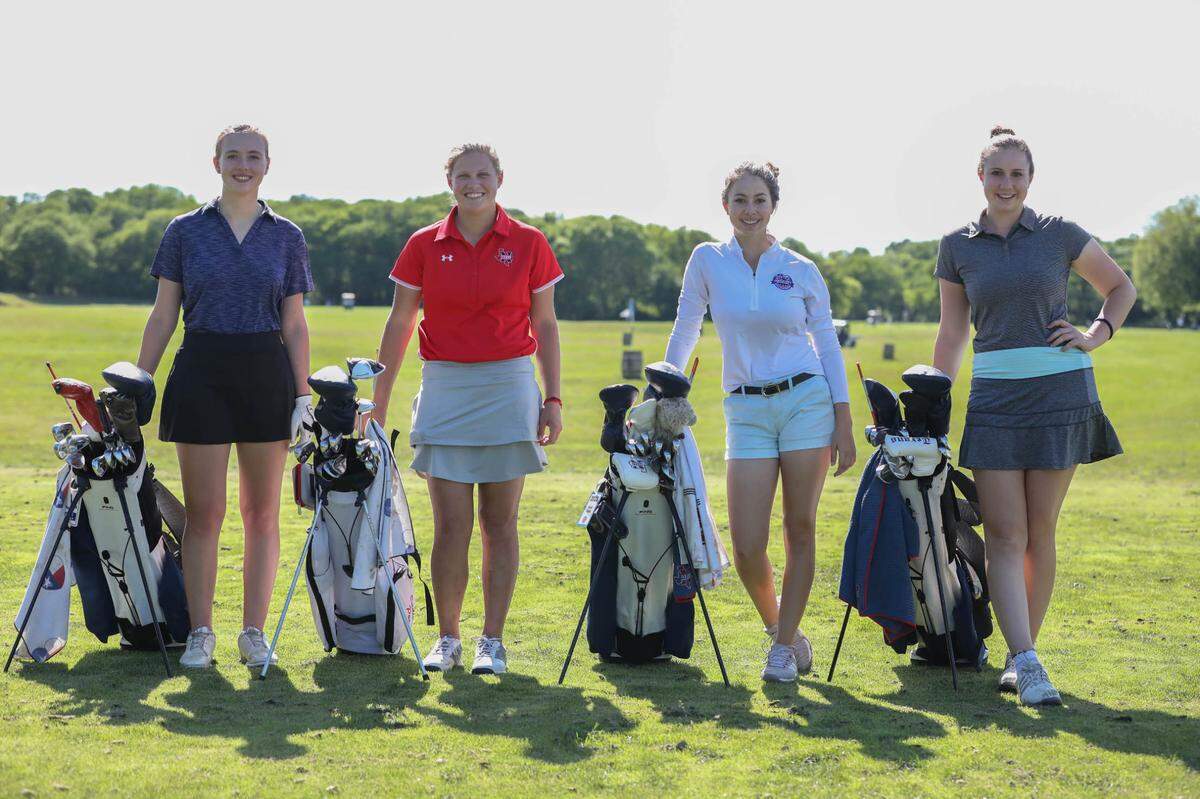 The Justin Northwest girls golf team of Jacee and Avree Fields, Libby Hall and Sadie Poe will compete at the 5A state tournament on Monday in Georgetown.