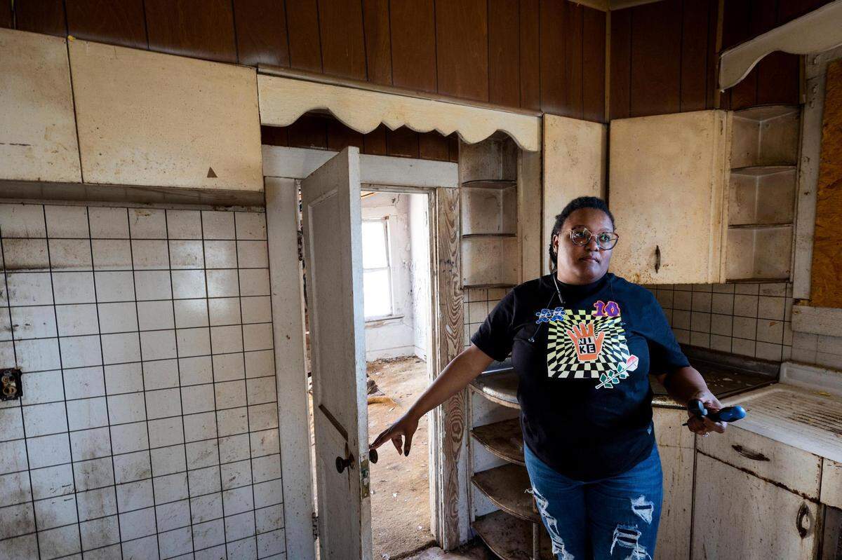 The home of Misahalay Morris’ grandmother is in need of major renovations. Morris hopes to slowly repair it and move back in, because the home holds many memories for her.