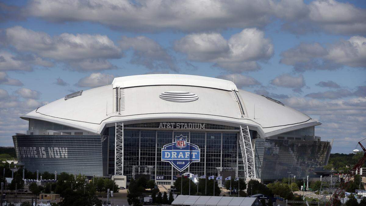 AT&T Stadium in Arlington, the site of last week's NFL Draft, will host its second college football national semifinal game on Dec. 29, 2018.