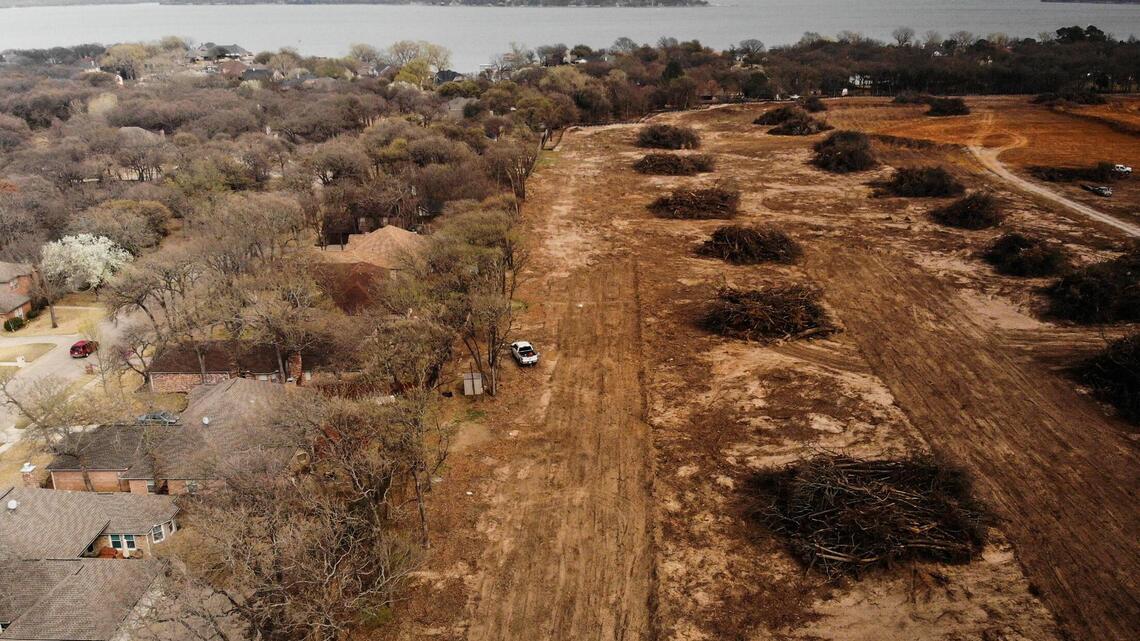 Residents near Eagle Mountain Lake seek tree protection after developer clears forest