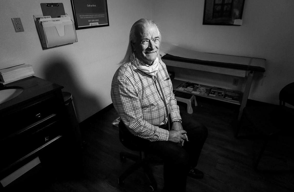 Gregory Phillips has been practicing medicine for 40 years and has an individual medical practice in Fort Worth. He says his work has not changed dramatically other than more tele-health appointments and fewer face-to-face patient visits in the office.