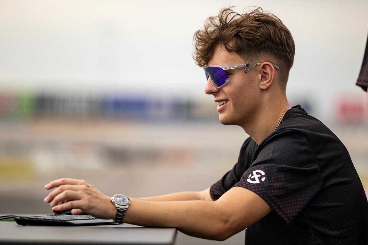 Dallas resident Cody Conrod, aka ‘Clix,’ prepares to play Fortnite on the “Big Hoss” Video Board for the Fortnite Battle Royale Global Championship media event at the Texas Motor Speedway in Fort Worth on Thursday, Sept. 5, 2024.