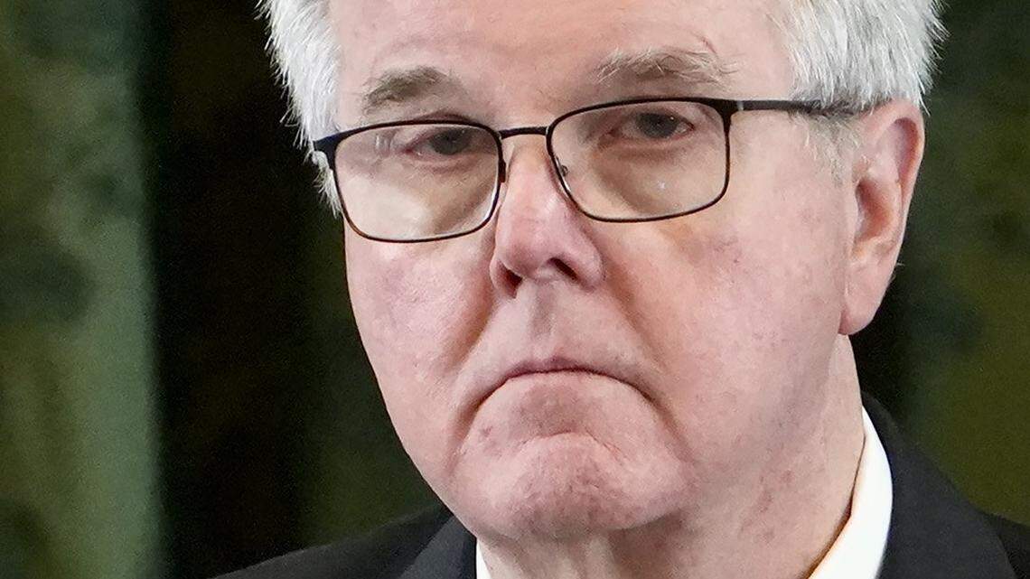 Lt. Gov. Dan Patrick presides in the Senate Chamber at the Capitol on Friday May 26, 2023. The Texas House is set for debate on whether to impeach and suspend Attorney General Ken Paxton from office over allegations of bribery, unfitness for office and abuse of public trust.