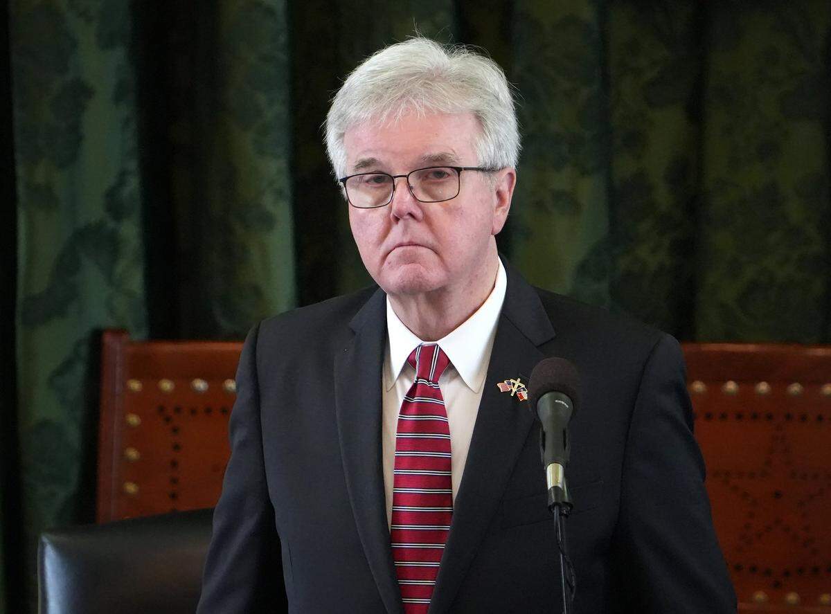 Lt. Gov. Dan Patrick presides in the Senate Chamber at the Capitol in May in Austin. (Jay Janner-USA TODAY NETWORK)