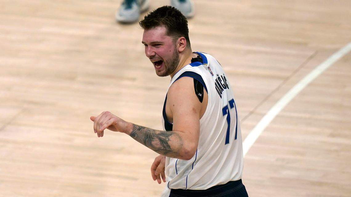 Dallas Mavericks guard Luka Doncic had 24 points, nine rebounds, eight assists, three steals and two blocks in the Mavs’ clinching Game 6 win over the Utah Jazz Thursday in Salt Lake City.