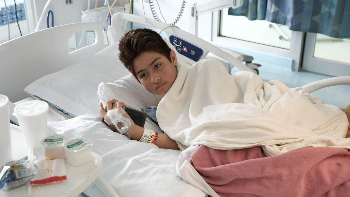 Jaden Alvarado, 13, went into cardiac arrest after being struck by lightning in Fort Worth on Wednesday.