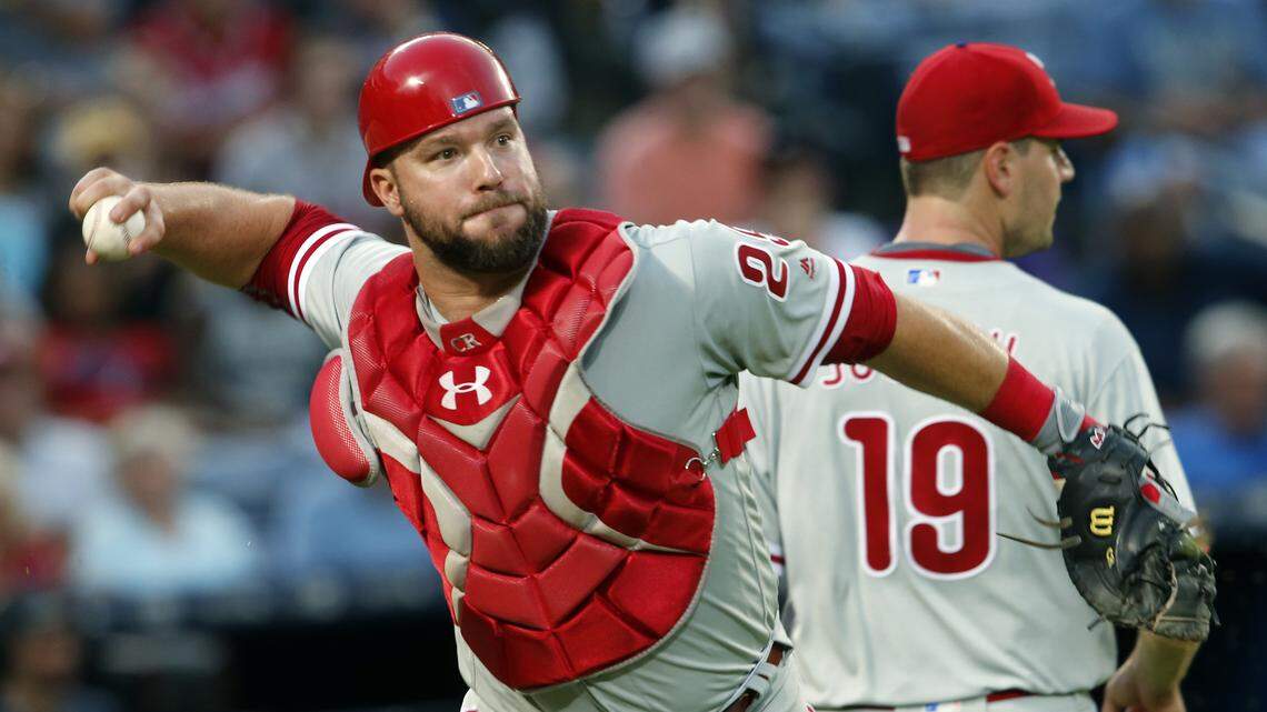 Cameron Rupp was released by Philadelphia late last month after deciding to go with Jorge Alfaro and Andrew Knapp at catcher.