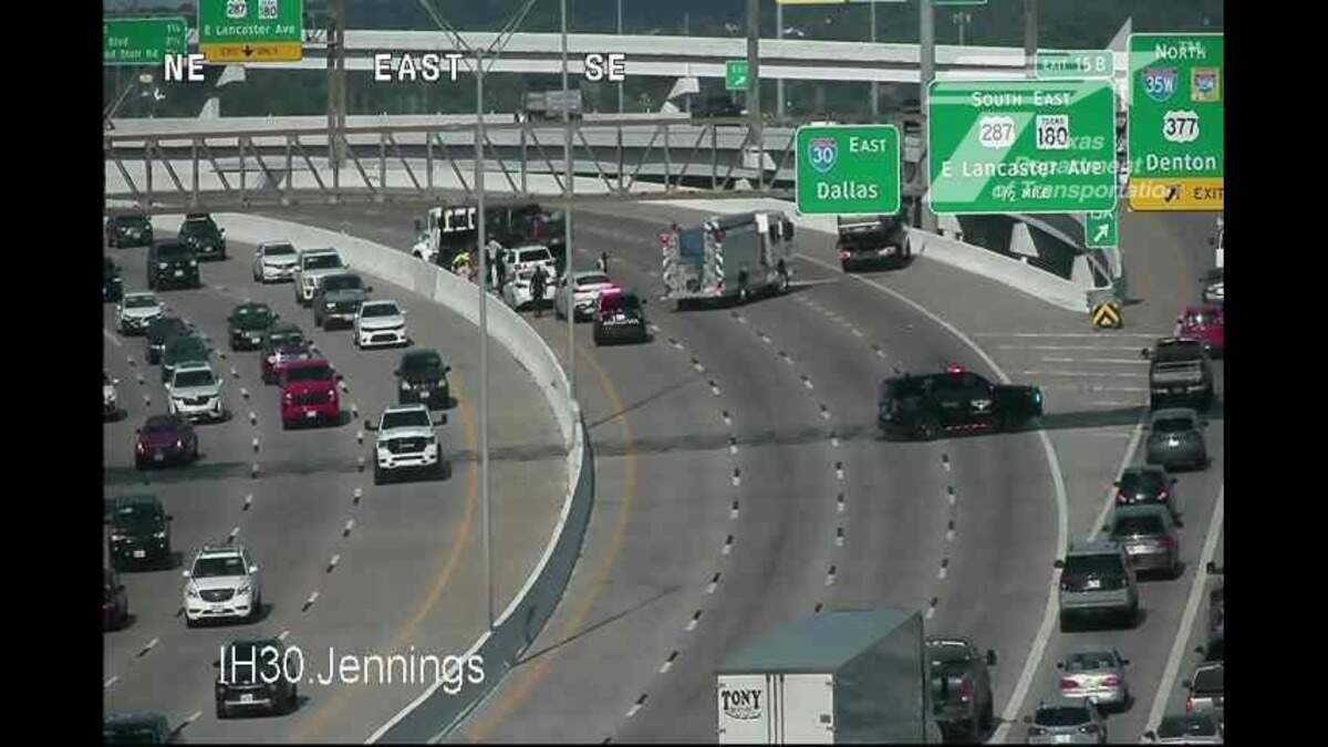 A still image from the Texas Department of Transportation’s traffic cameras on Friday July 10, 2026.