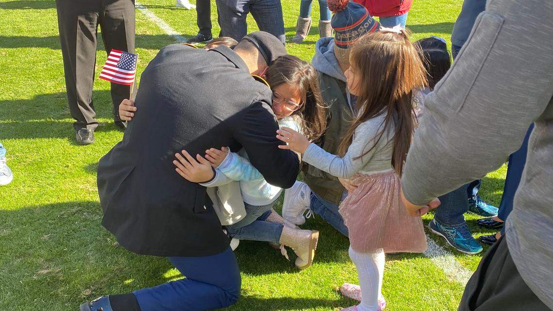 The Blanco family was reunited Saturday during the Armed Forces Bowl at Amon G. Carter Stadium in Fort Worth.