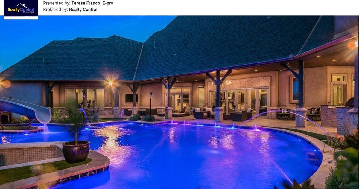 Pool at night.