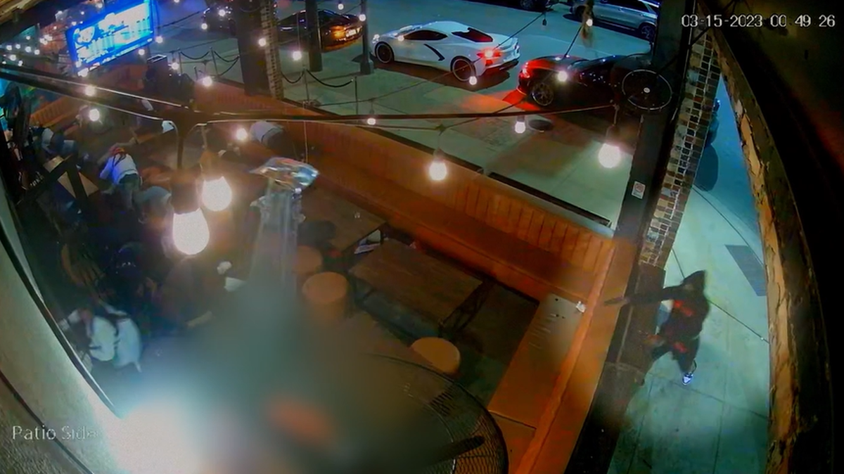 The Dallas Police Department released video from a shooting at the Bitter End bar that left two people dead and one injured on March 15, 2023.
