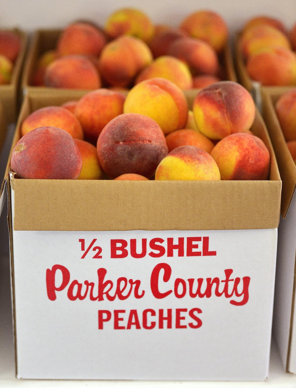 Parker County peaches come from farms like Hutton Peach Farm west of Weatherford.