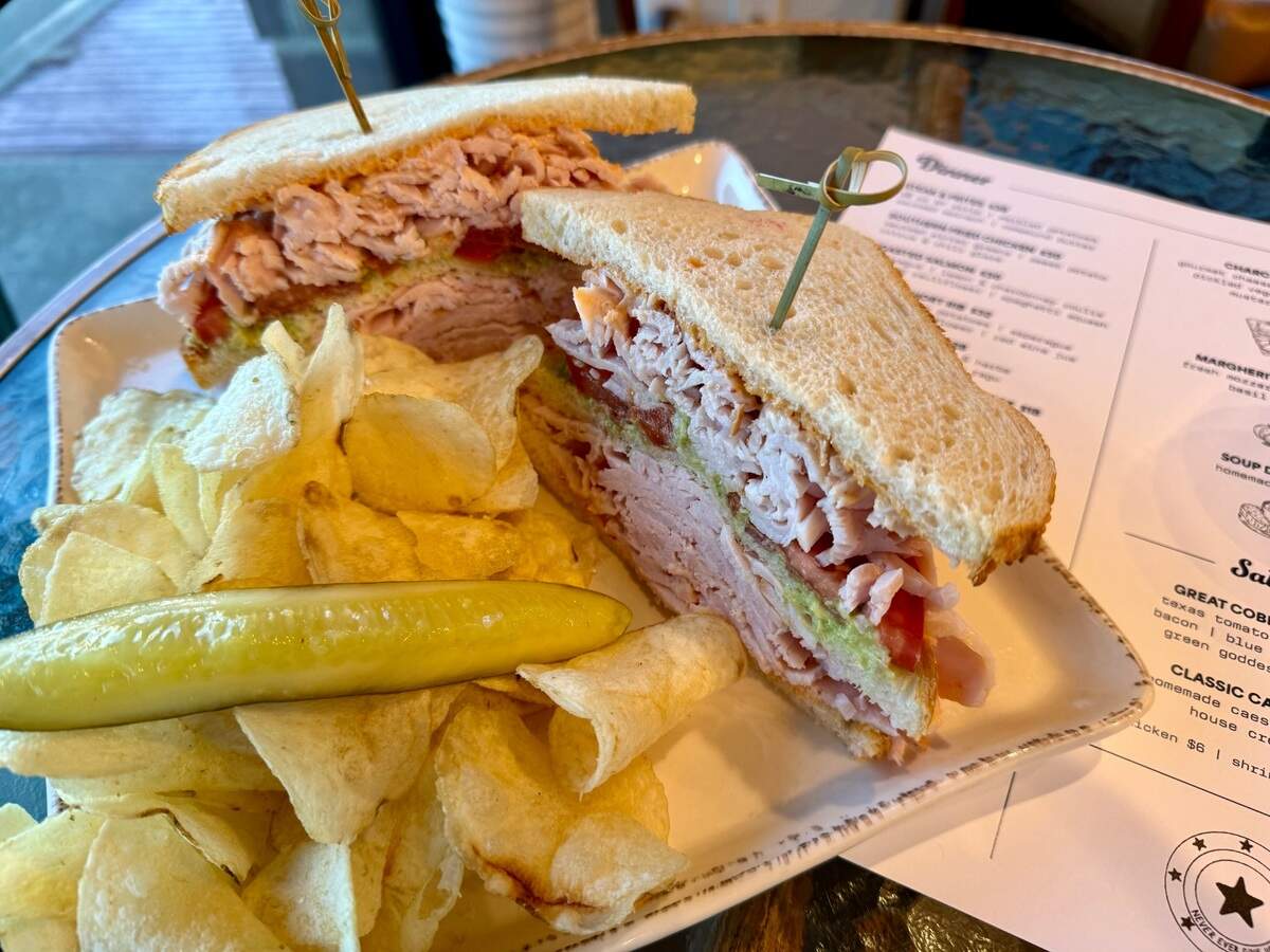 A turkey club at Grounds and Gold Co. restaurant, coffee shop and bakery in Dalworthington Gardens Nov. 17, 2024.