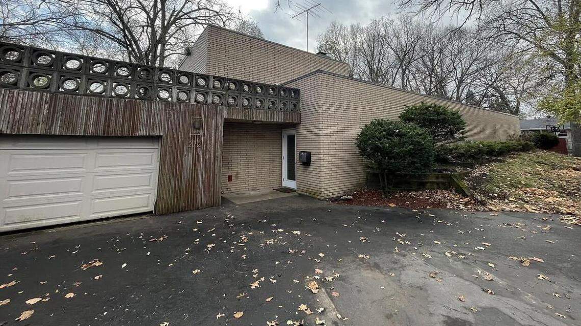 The exterior of the home is reminiscent of McDonald’s mentor’s work.