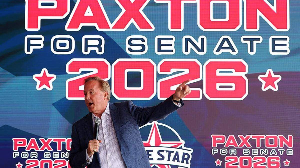 FORT WORTH, TEXAS - FEBRUARY 28: Texas Attorney General Ken Paxton campaigns as a Republican candidate for U.S. Senate at an event on February 28, 2026 in Fort Worth, Texas. Paxton will be running against Sen. John Cornyn (R-TX) and Rep Wesley Hunt (R-TX) for the Senate seat on the March 3rd primaries. (Photo by Richard Rodriguez/Getty Images)