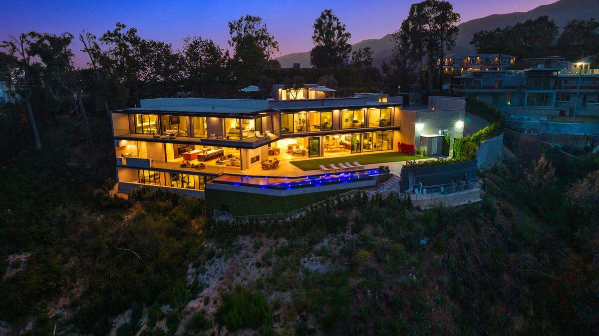 Exterior of the massive house