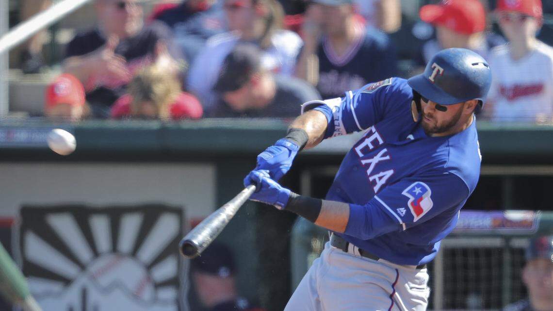 This swing produced Joey Gallo's first homer of the spring and was a part of his spring goal of making more contact.