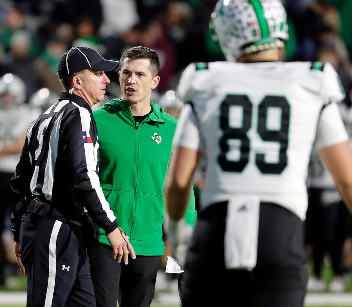 Southlake Carroll coach Riley Dodge will make over $130,000 this year. He has the resume in four short years, leading the Dragons to a 52-5 overall record.